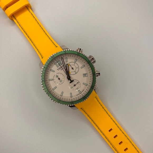 Tissot 42mm Quickster Football Edition Men's Stainless Steel Swiss Made Watch - Picture 10 of 12